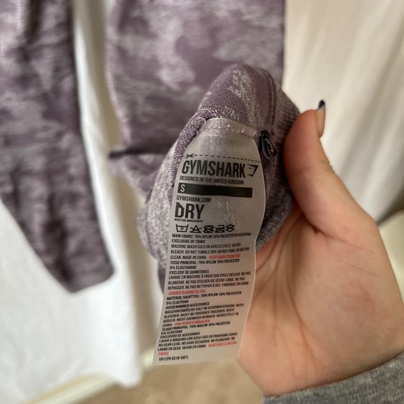 Gymshark Seamless High-Waisted Legging Camo Purple Size Small - Picture 7 of 9